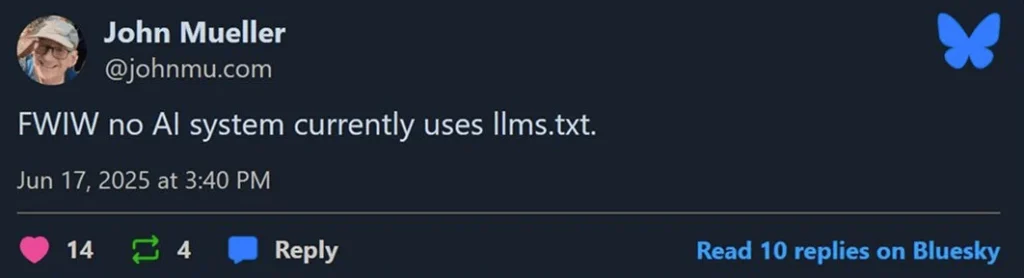 john mueller on llms.txt